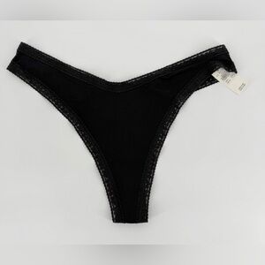 Aerie black thong panties